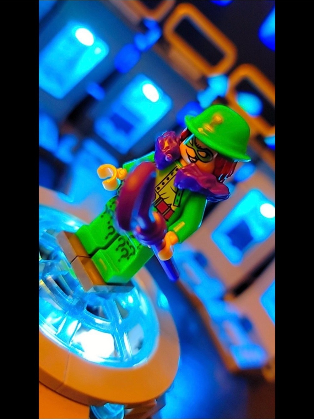 Batman Riddler Minifigure Lego Compatible - Picture 7 of 7